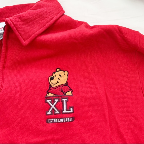 Vintage Disney 90s Winnie the Pooh Red Sweatshirt size XXL - Picture 4 of 7